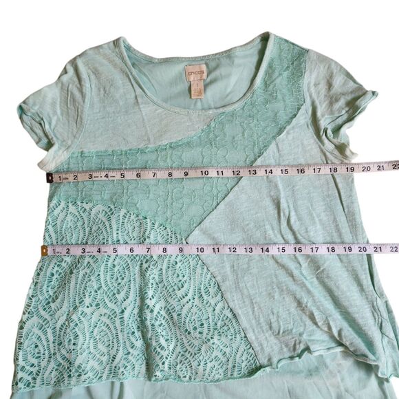 Chico's lace top size 1 Missy M - Picture 4 of 9